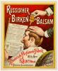 Werbeplakat für Birkenbalsam